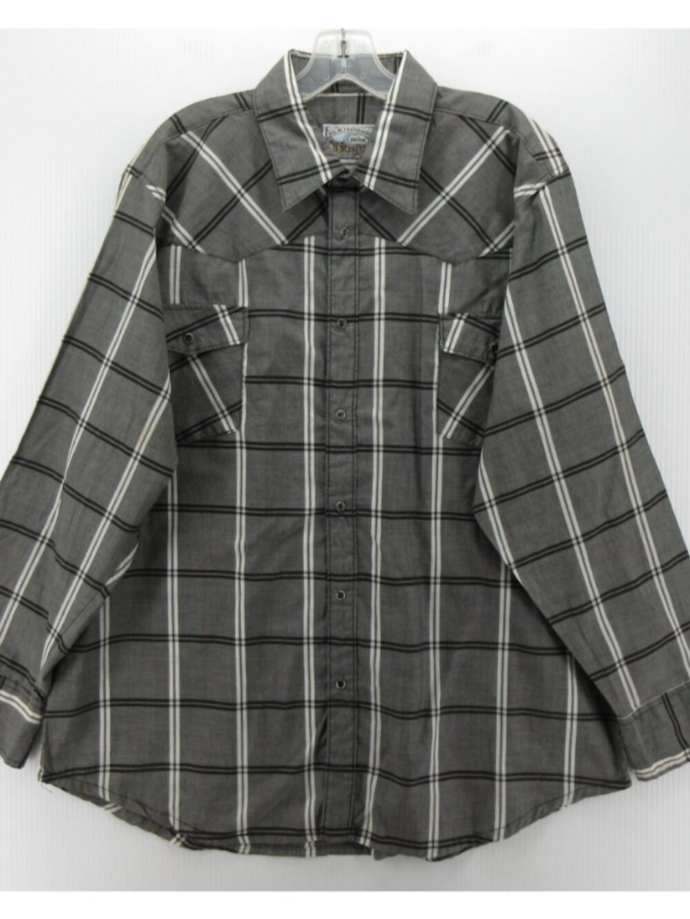 VINTAGE Big Yank Shirt XL Western Pearl Snap Plaid 70s Cowboy Rodeo